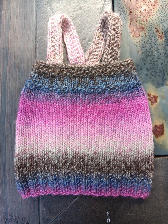 Handmade Other - Handmade Hand Knit Baby Wild Violets Acrylic Racerback Tank Top Newborn NB